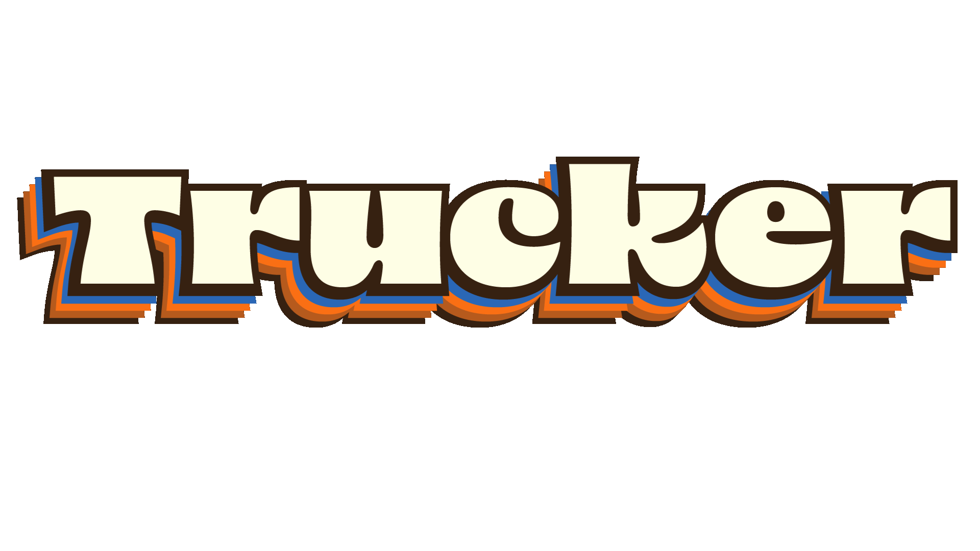 animated trucker studio logo